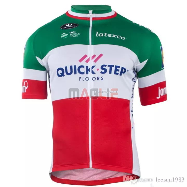 Maglia Quick Step Floors Campione Italia Manica Corta 2018 - Clicca l'immagine per chiudere